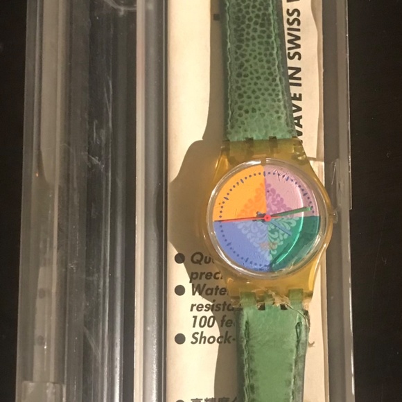 Vintage Swatch Four Seasons 1990s Band Has Been Replaced No Batter Pre-Owned main image 7